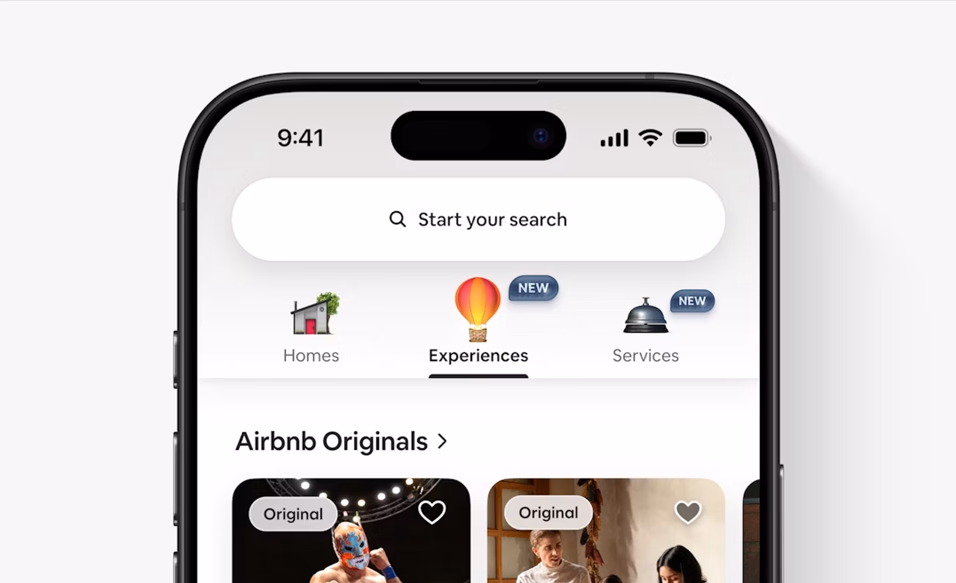 Airbnb UI refresh showing depth, warmth and tactile elements