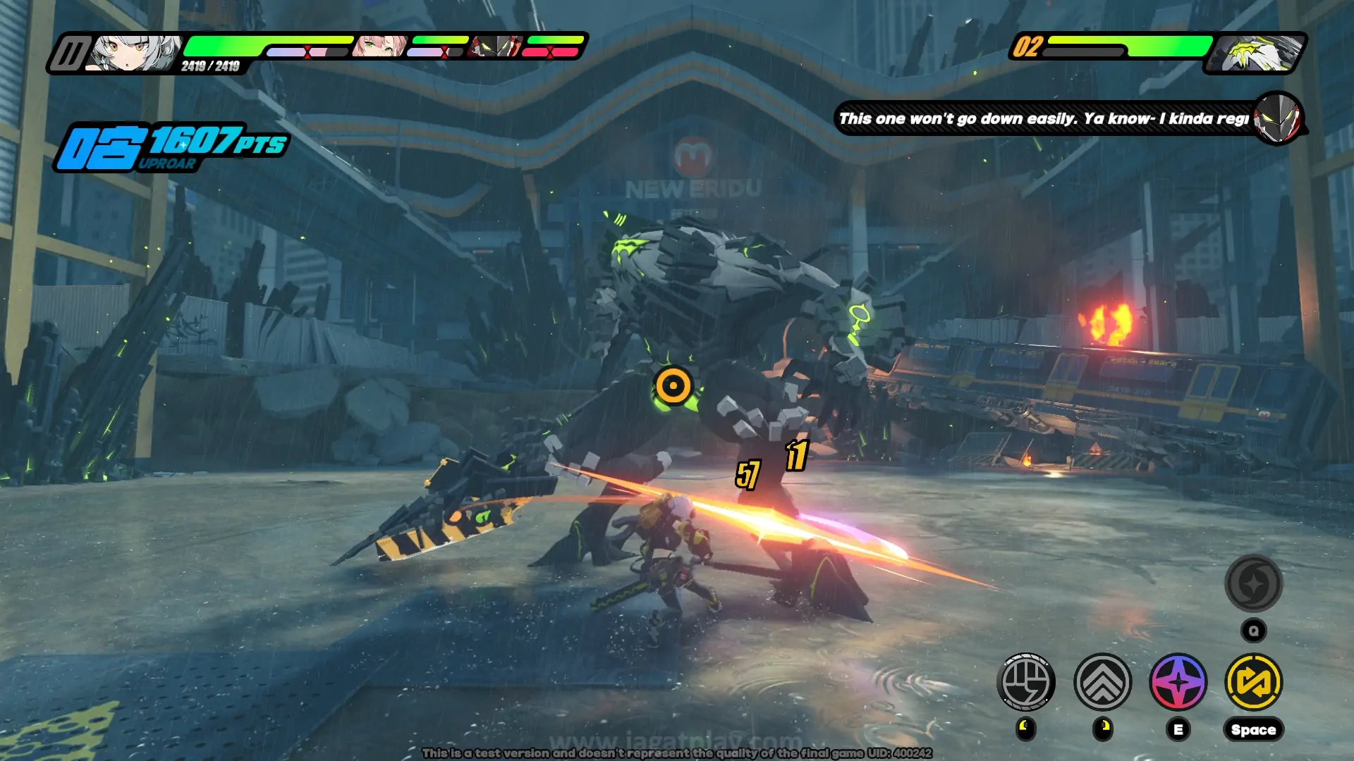 Zenless Zone Zero gameplay battle UI